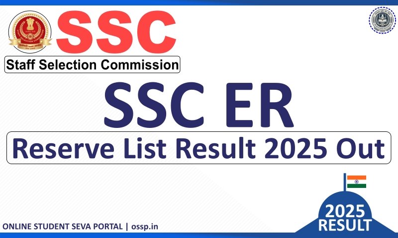 SSC ER Reserve List Result 2025 Out