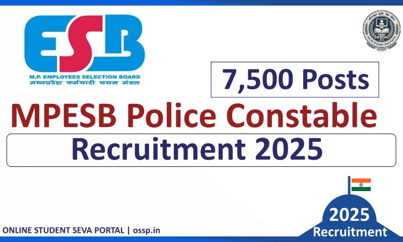 MPESB Police Constable Recruitment 2025