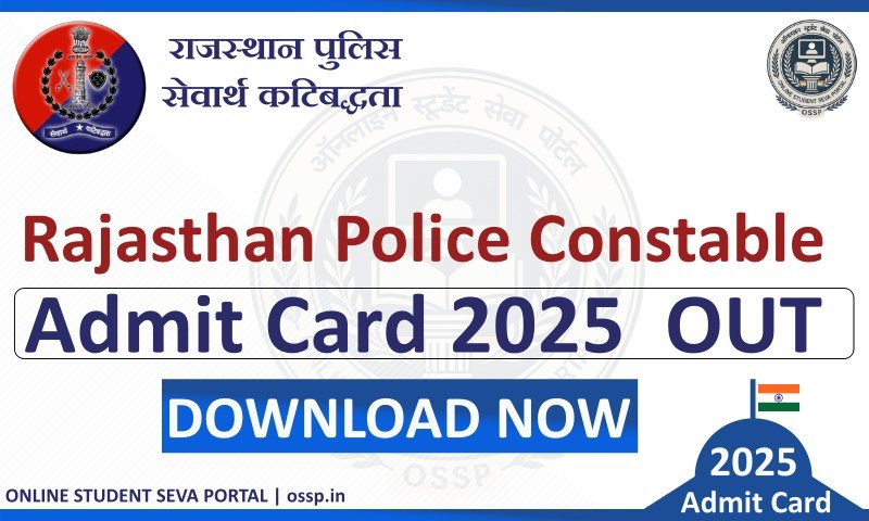 Rajasthan Police Constable Admit Card 2025