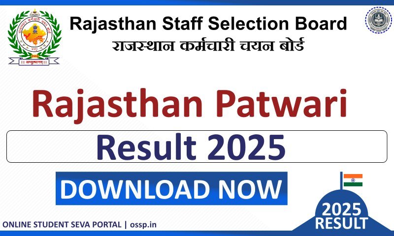 Rajasthan Patwari Result 2025