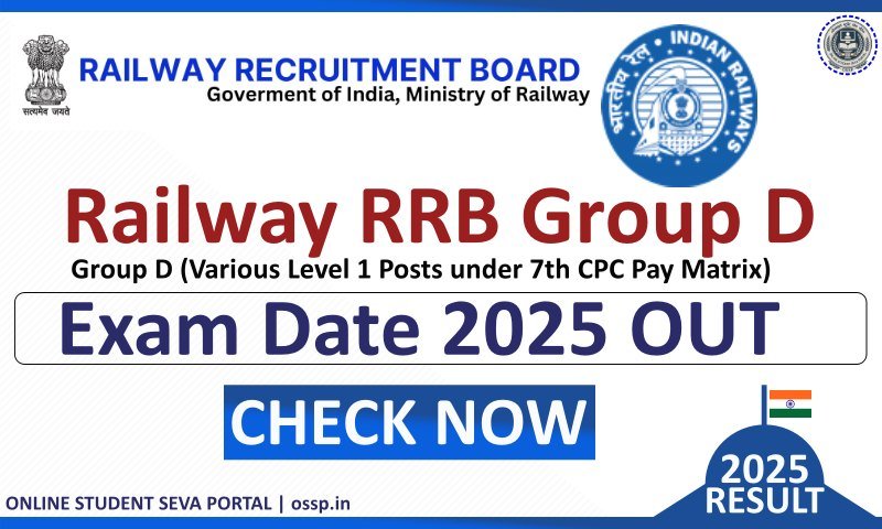 Railway RRB Group D Exam Date 2025