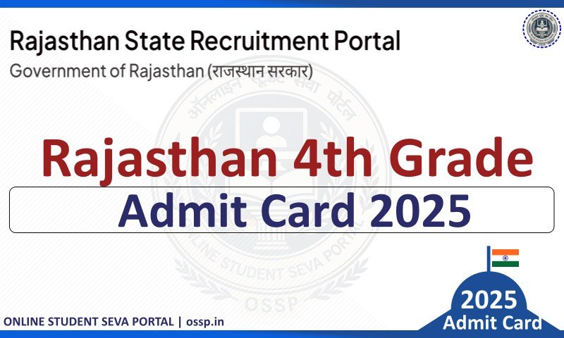 Rajasthan 4th Grade Admit Card 2025
