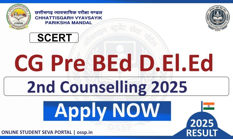 CG Pre BEd DElEd 2nd Counselling 2025