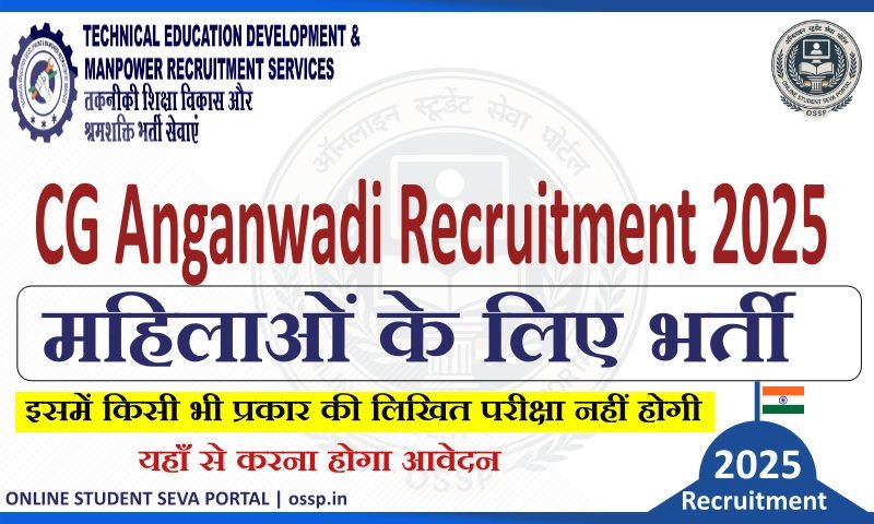 CG Anganwadi Recruitment 2025